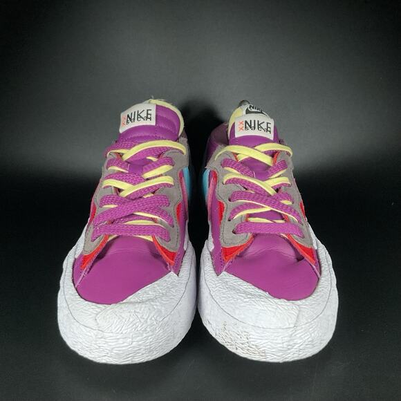 Men’s 6.5 Women’s 8 Nike Blazer Low Sacai Kaws Purple Dusk Casual Sneakers Shoes - Picture 2 of 9